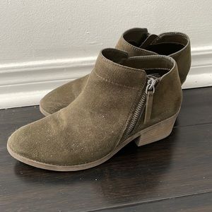 Olive green booties